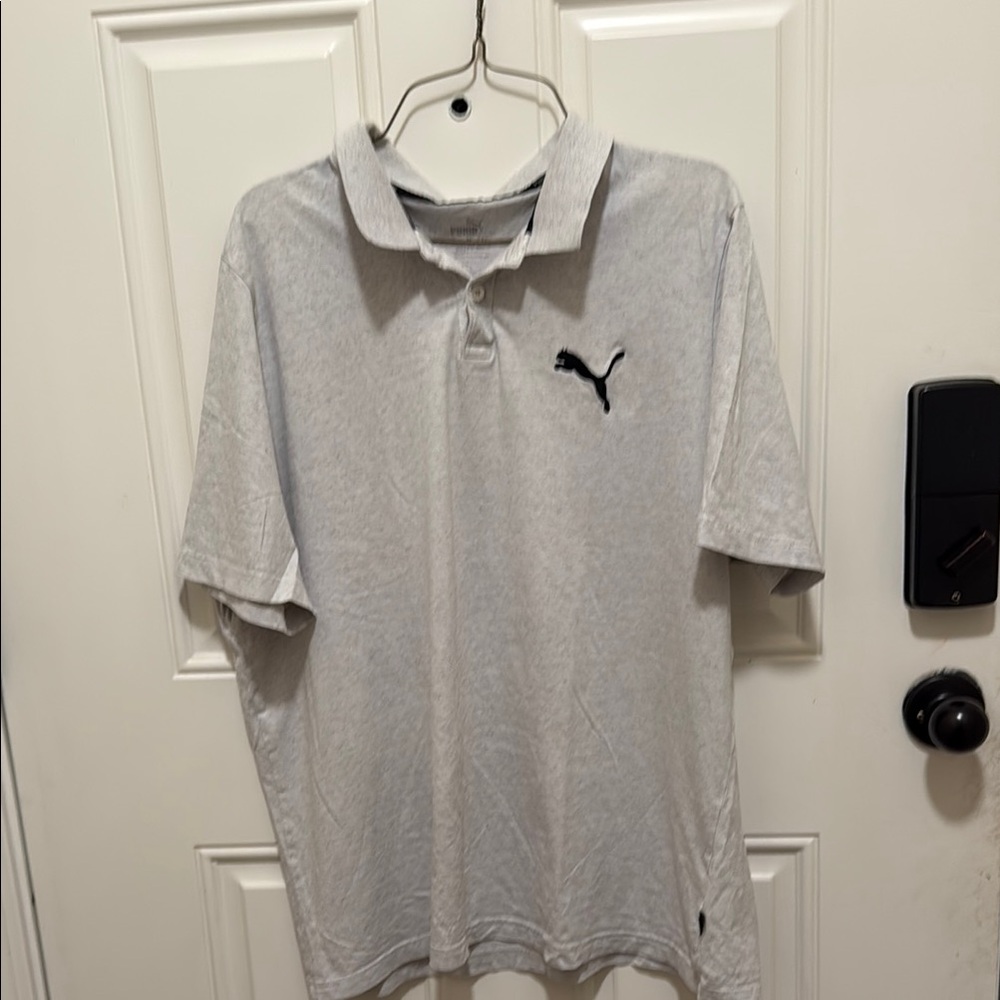 Puma Gray Athletic Polo Shirt